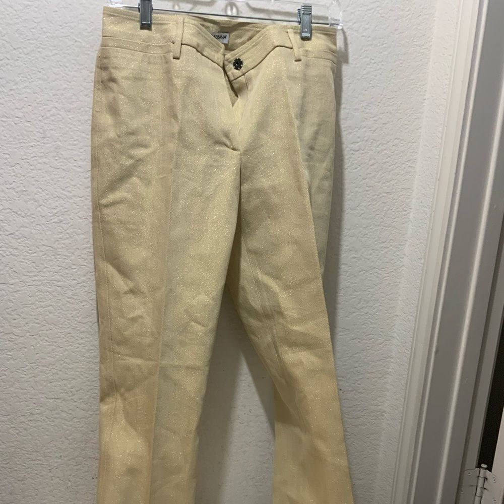 Dolce & Gabbana Women's Pants Glitter Pocket Size 40 cotton 78% polyester 22%